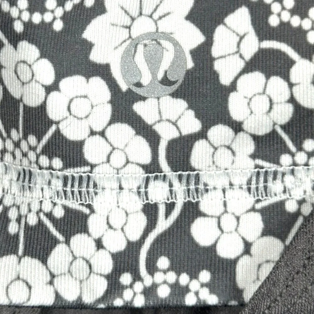 Lululemon No Limits Tank Womens 4/6 Brisk Bloom Floral Built In Bra Yoga Gym Fit